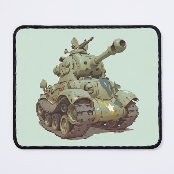 Item preview, Adorable Sherman Tank: Minimalist and Fun Illustration designed and sold by Windy-market.