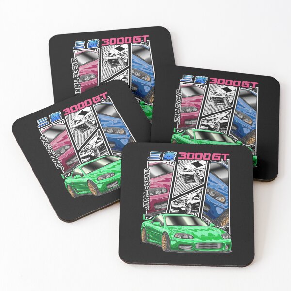 Item preview, Green Mitsubishi 3000GT Comic Style designed and sold by JDM Guyvit.