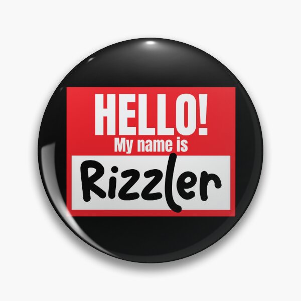Item preview, Hello My Name Is Rizzler Funny Nametag Rizzler Gear designed and sold by DynamicDesign.