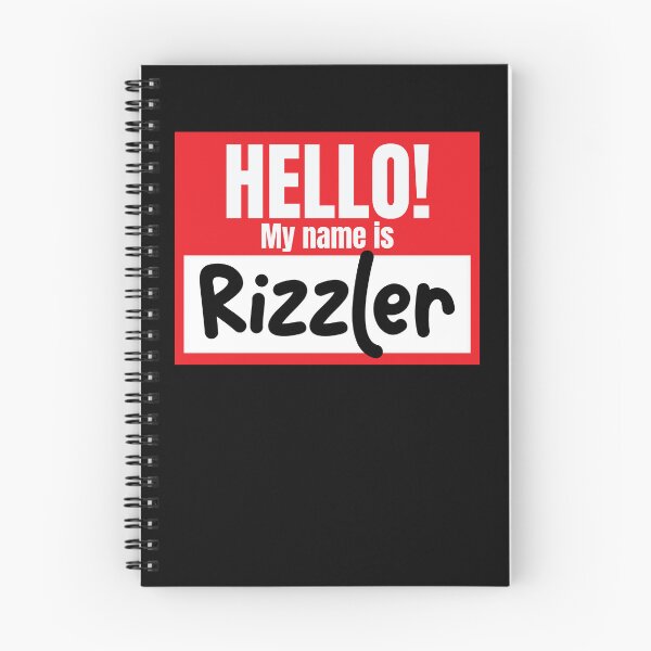 Item preview, Hello My Name Is Rizzler Funny Nametag Rizzler Gear designed and sold by DynamicDesign.