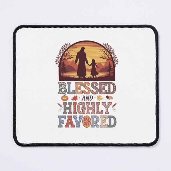 Item preview, "HIGHLY FAVORED". Blessed and highly favored.Highly favored scripture designed and sold by Obinne.