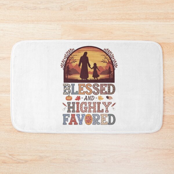 Item preview, "HIGHLY FAVORED". Blessed and highly favored.Highly favored scripture designed and sold by Obinne.