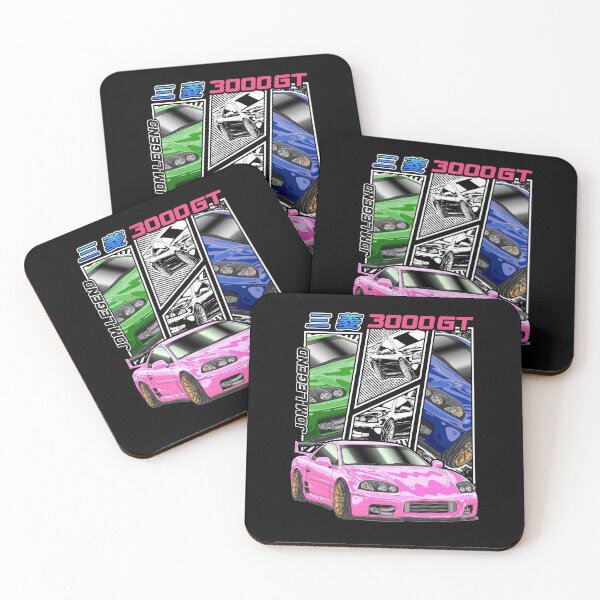 Item preview, Pink Mitsubishi 3000GT Comic Style designed and sold by JDM Guyvit.