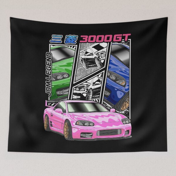Item preview, Pink Mitsubishi 3000GT Comic Style designed and sold by JDM Guyvit.