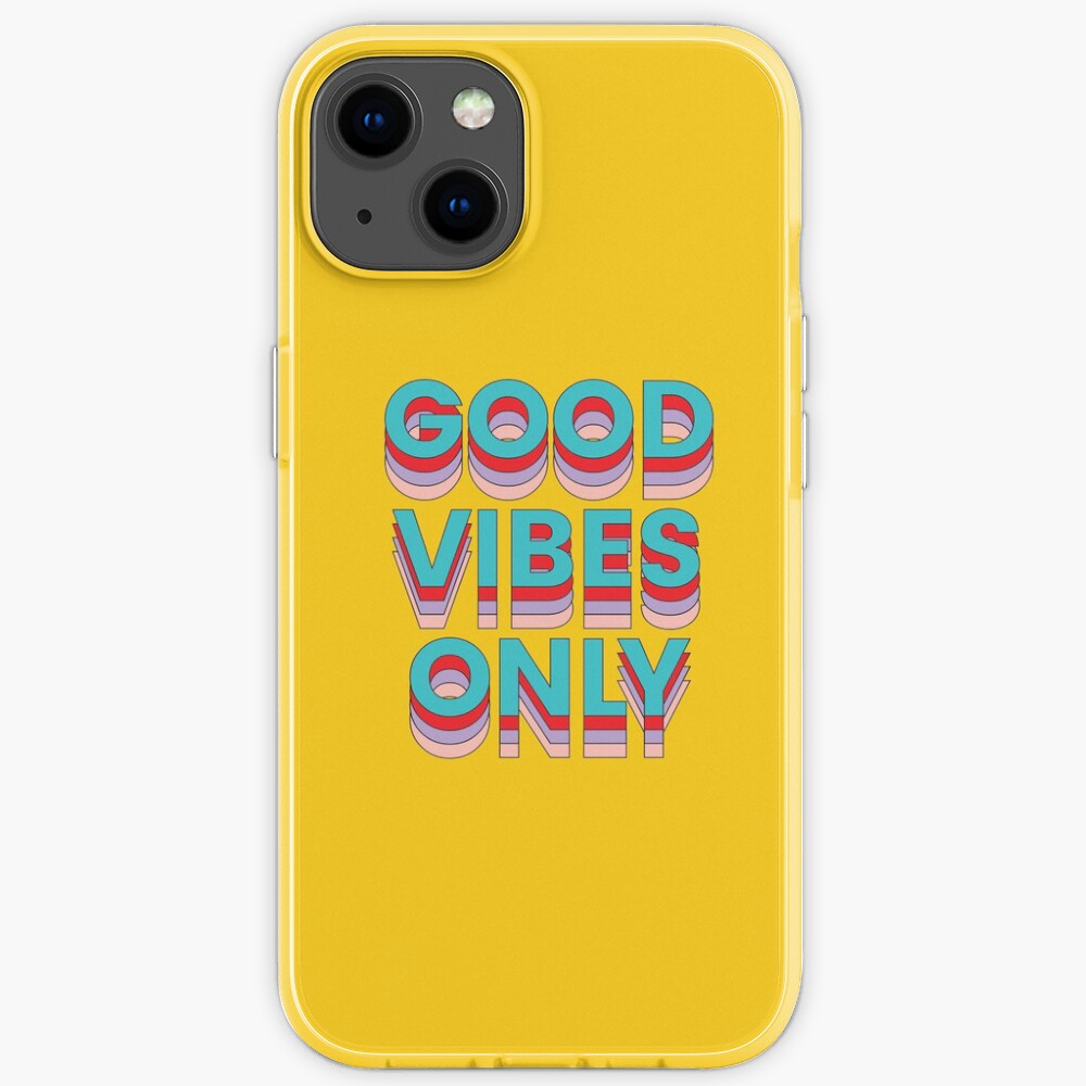 Good Vibes Only Yellow iPhone Case