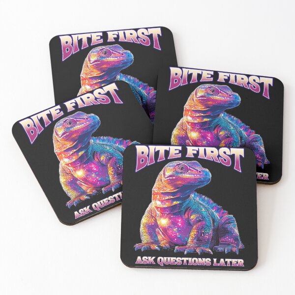 Item preview, Komodo Dragon Neon Aesthetic – Bite First, Ask Questions Later designed and sold by OwlWorks.