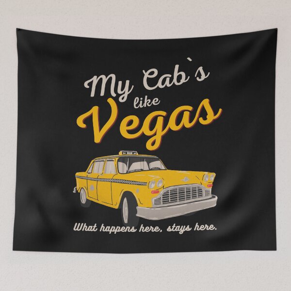 Item preview, My Cab`s  Like Vegas. Retro Cab Driver Humor designed and sold by Anniko Art Studio.