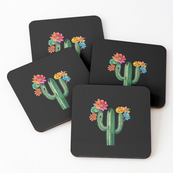 Item preview, Impresión artística de cactus en acuarela: vibrante floración del desierto designed and sold by products4urduke.