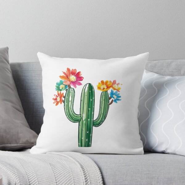 Aperçu de l'œuvre Floraison vibrante du désert : impression d'art de cactus à l'aquarelle créée et vendue par products4urduke.