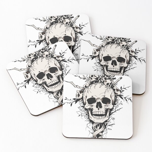 Item preview, "Dark Florals - Skulls in Bloom" designed and sold by Artemyx Studio.