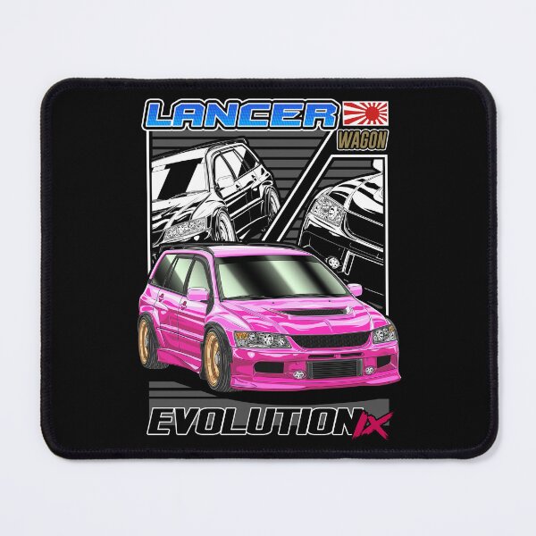 Item preview, Pink Mitsubishi Lancer Evo9 Wagon Comic Style designed and sold by JDM Guyvit.