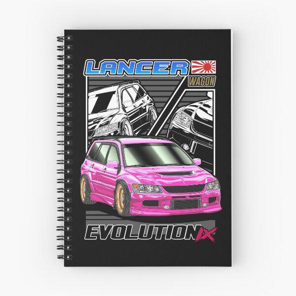 Item preview, Pink Mitsubishi Lancer Evo9 Wagon Comic Style designed and sold by JDM Guyvit.