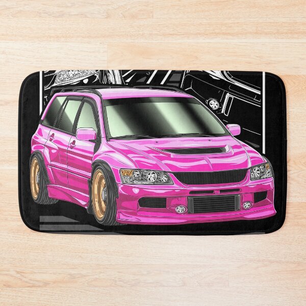 Item preview, Pink Mitsubishi Lancer Evo9 Wagon Comic Style designed and sold by JDM Guyvit.
