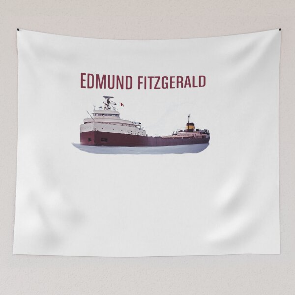 Item preview, SS EDMUND FITZGERALD_RED WVU35 designed and sold by JamesPanache.