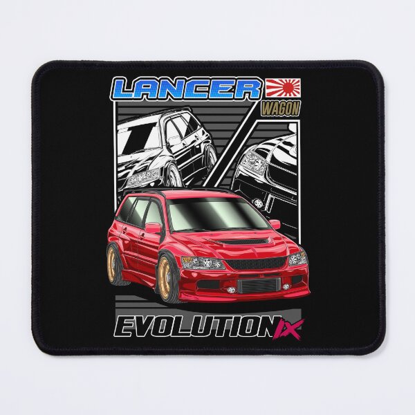Item preview, Red Mitsubishi Lancer Evo9 Wagon Comic Style designed and sold by JDM Guyvit.