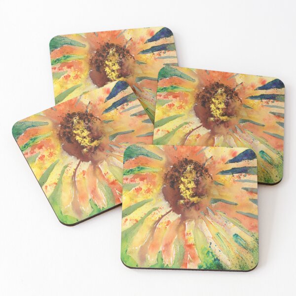 Item preview, Sunflower Watercolour Artwork designed and sold by Iryna Nimmo Art.
