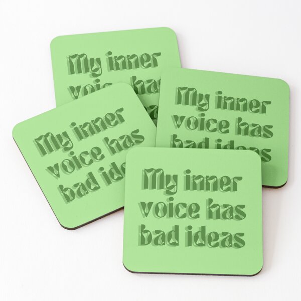 Item preview, My inner voice has bad ideas. designed and sold by FuryHive.