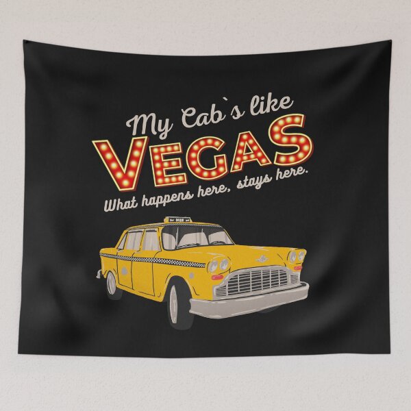 Item preview, My Cab`s like Vegas. Funny Retro Style. designed and sold by Anniko Art Studio.