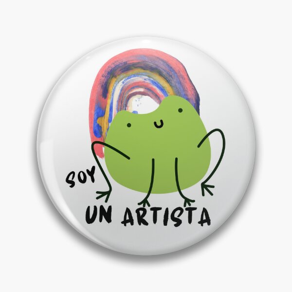 Item preview, Spanish message SOY UN ARTISTA  frog. designed and sold by ZMaria.