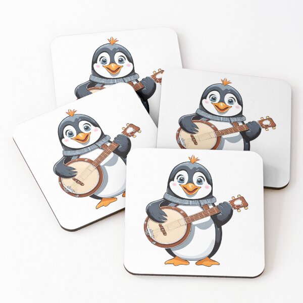 Item preview, Funny penguin plays the banjo, banjo lover, country music designed and sold by KolorellaS.