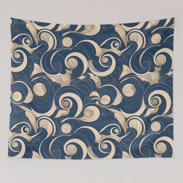Item preview, Minimalist Swirling Storm: Clean and Dynamic Design designed and sold by Windy-market.