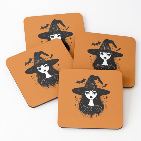 Item preview, Witch Portrait on Orange designed and sold by HappyCanva.
