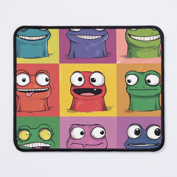 Item preview, Colorful Cute Frogs Funny Pattern designed and sold by GrinGalore.