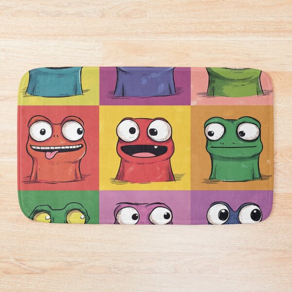 Item preview, Colorful Cute Frogs Funny Pattern designed and sold by GrinGalore.
