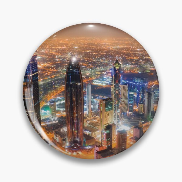 Item preview, Kuwait Tower at night designed and sold by skalihm.