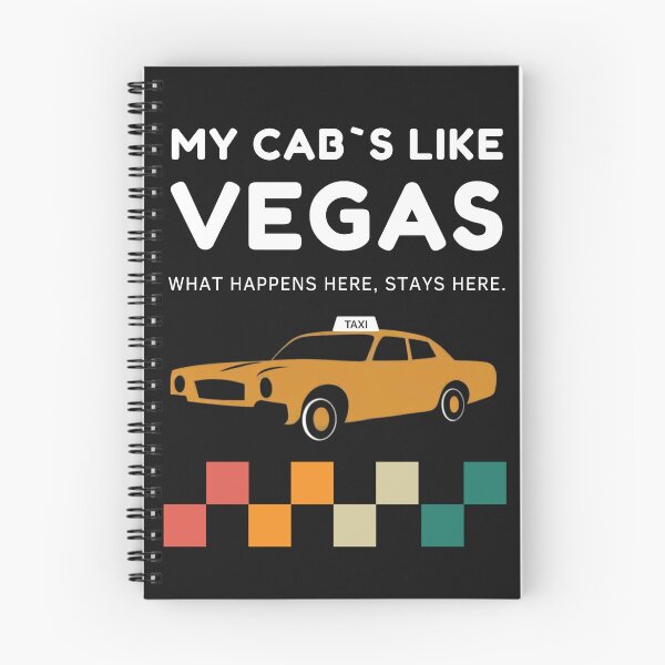 Item preview, My Cab`s Like Vegas. What Happens Here, Stays Here. Vegas Cab Humor Retro Taxi Driver designed and sold by Anniko Art Studio.