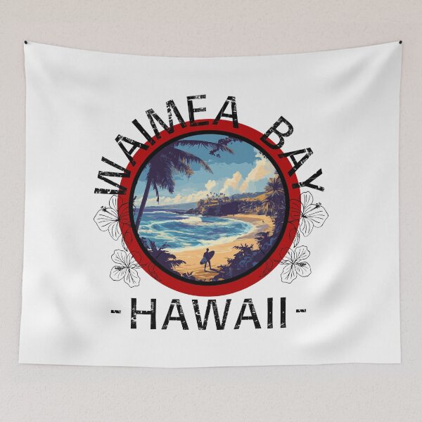 Item preview, Waimea Bay - Hawaii (with Black Lettering) designed and sold by VelvetRoom.