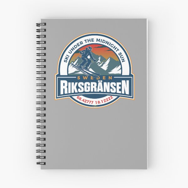 Item preview, Riksgransen Sweden Skiing Arctic Circle Riksgränsen Sticker T-Shirt 01 designed and sold by OuterShellUK.