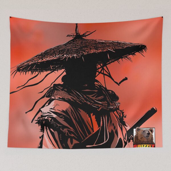 Item preview, The Silent Samurai Silhouette at Dusk designed and sold by GrizzlyCollective.