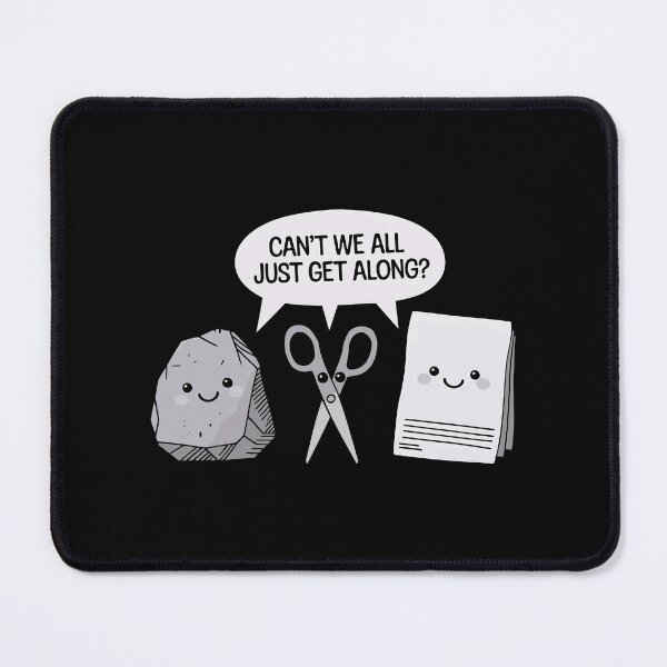 Item preview, Cute Humor Rock Paper Scissors Funny Conflict Peace Design designed and sold by w1ckerman.