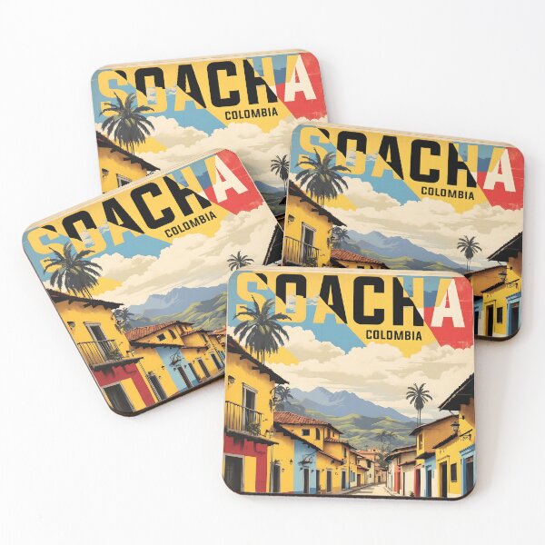 Item preview, Soacha Colombia Retro Vintage Poster Tourism designed and sold by TravelersGems.