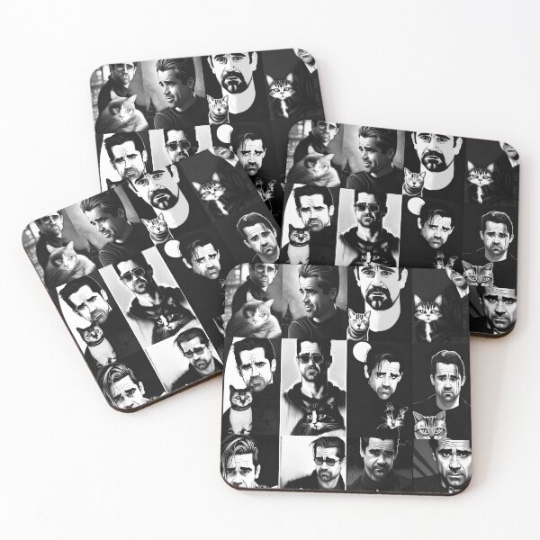 Item preview, Colin Farrell and Cats Black and White  designed and sold by Divine Ease.