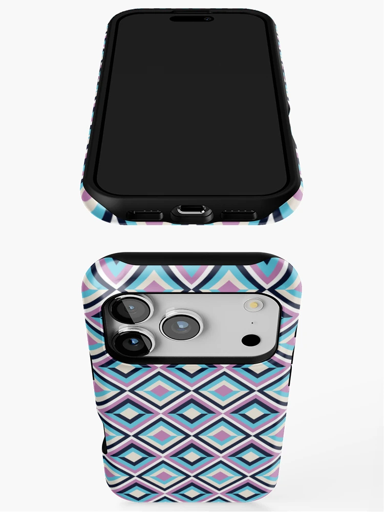 Thumbnail 3 of 4, iPhone Case, Funky diamond pattern designed and sold by RuthB-Design.