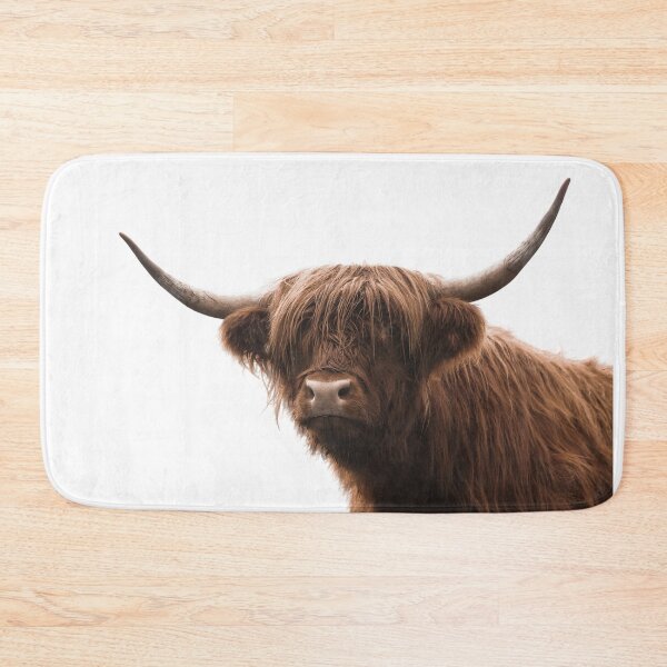 Item preview, Highland cow with white background designed and sold by Chantelle Flores.