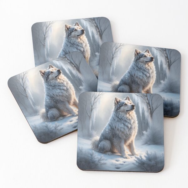 Item preview, Winter Dog in Snow - Enchanting Winter Wonderland Design by LaLi Designs designed and sold by LaLi-Designs.
