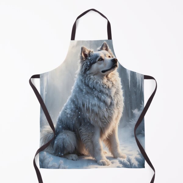 Item preview, Winter Dog in Snow - Enchanting Winter Wonderland Design by LaLi Designs designed and sold by LaLi-Designs.
