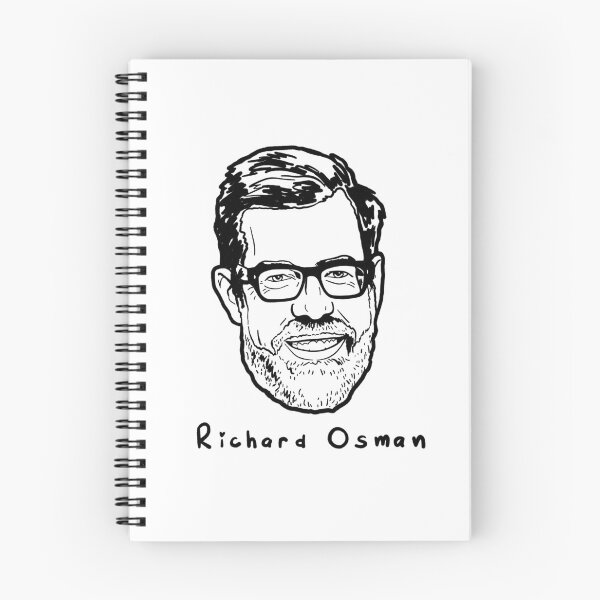 Item preview, Richard Osman doodle portrait designed and sold by PickledjoArt.