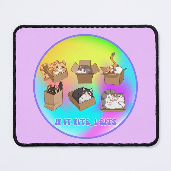 Item preview, If it fits, I sits, cats in boxes designed and sold by Eternity Eventually.