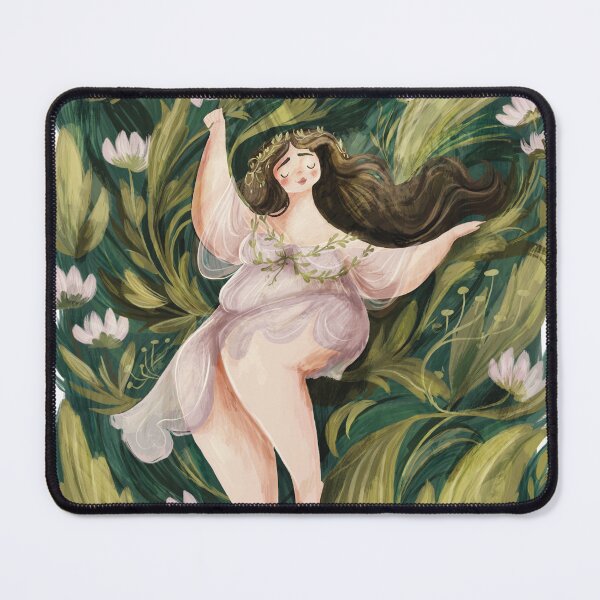 Item preview, Fairy in the leaves illustration designed and sold by Artofstephmarie.