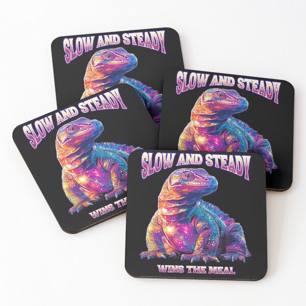 Item preview, Komodo Dragon Neon Aesthetic – Slow and Steady Wins the Meal designed and sold by OwlWorks.