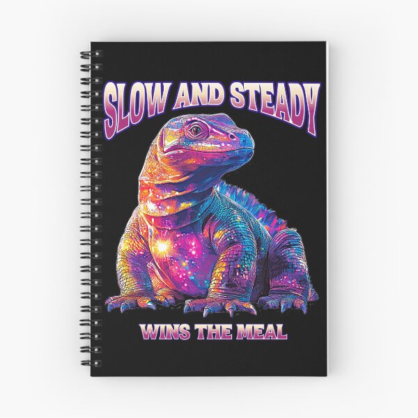 Item preview, Komodo Dragon Neon Aesthetic – Slow and Steady Wins the Meal designed and sold by OwlWorks.