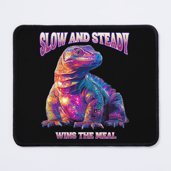 Item preview, Komodo Dragon Neon Aesthetic – Slow and Steady Wins the Meal designed and sold by OwlWorks.