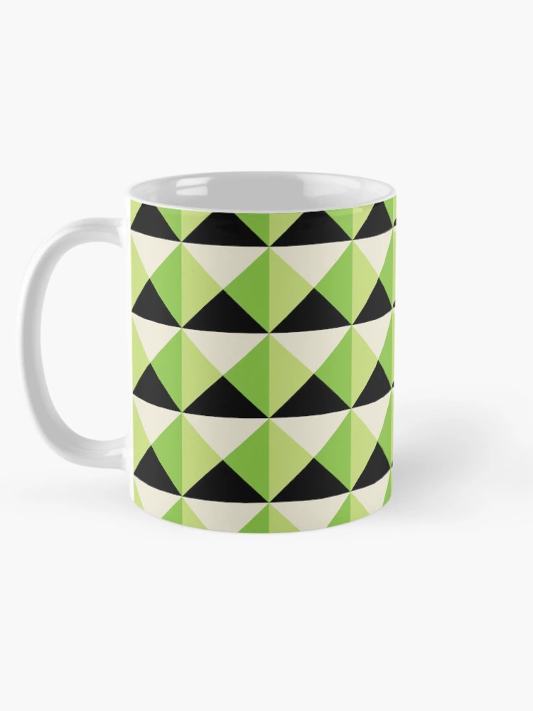 Thumbnail 5 of 6, Coffee Mug, Geometric square pattern designed and sold by RuthB-Design.