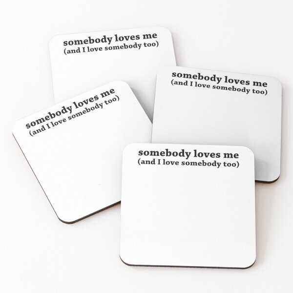 Item preview, somebody loves me - black designed and sold by GradientPowell.