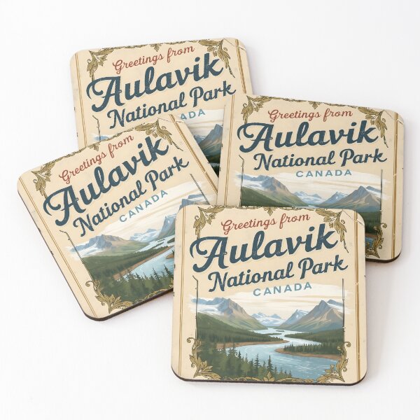 Item preview, Greetings from Aulavik National Park Canada Postcard Vintage Travel Retro designed and sold by TravelPostcardGems.