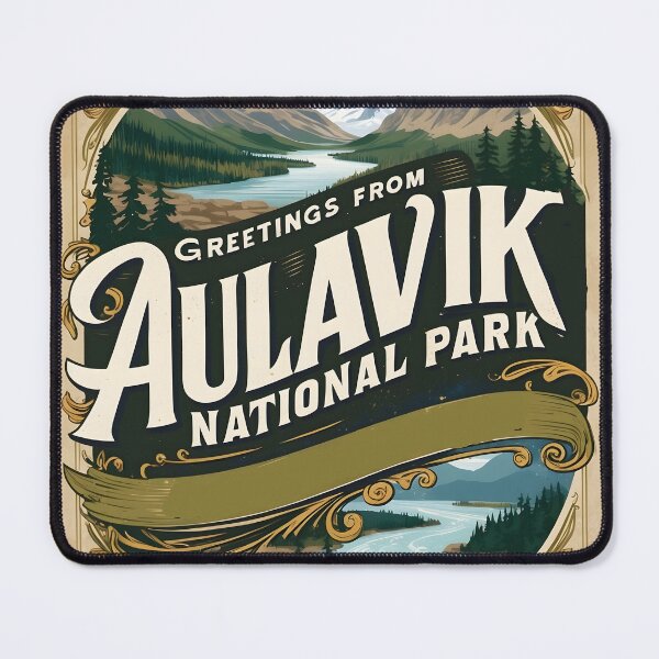 Item preview, Aulavik National Park Canada Postcard Vintage Travel Retro designed and sold by TravelPostcardGems.